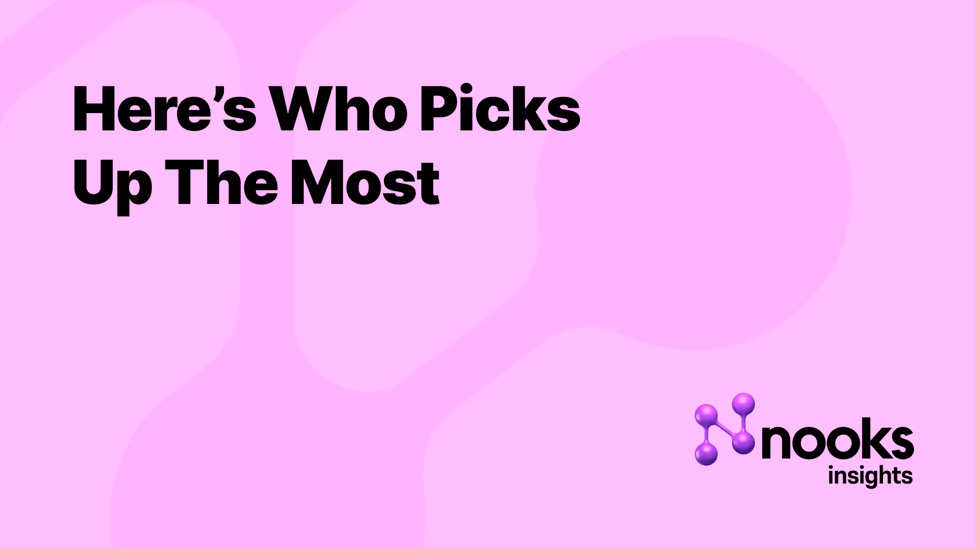 Nooks Insights: Here's who picks up the most